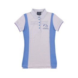 Design Contrast Color Women's Short Sleeve Polo Shirt Contrast Color Sleeves Contrast Color on the Side of Shirt Five Button Polo Shirt Equestrian P1557 Design Contrast Color Women's Short Sleeve Polo Shirt Contrast Color Sleeves Contrast Color on the Side of Shirt Five Button Polo Shirt Equestrian P1557